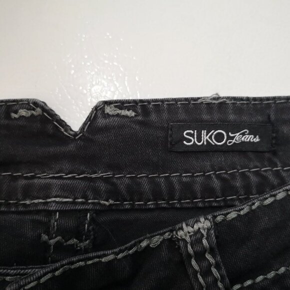 Suko Jeans Ladies Size 10 Narrow Legs Black Jeans - Picture 3 of 13